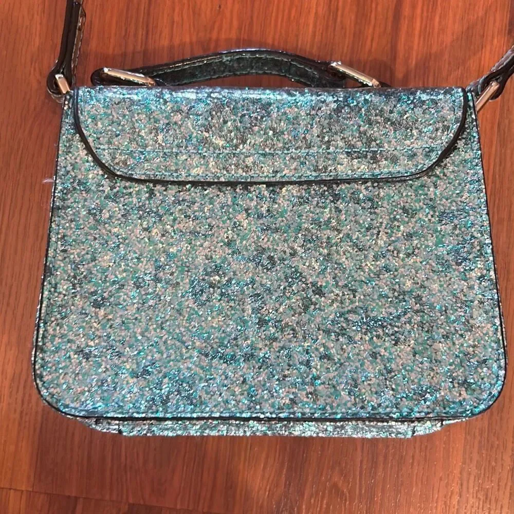 Kate Spade turquoise glitter purse